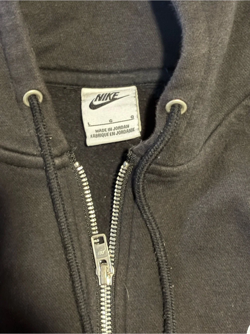 Nike Tech Black Zip-Up Hoodie Jacket men’s size Large